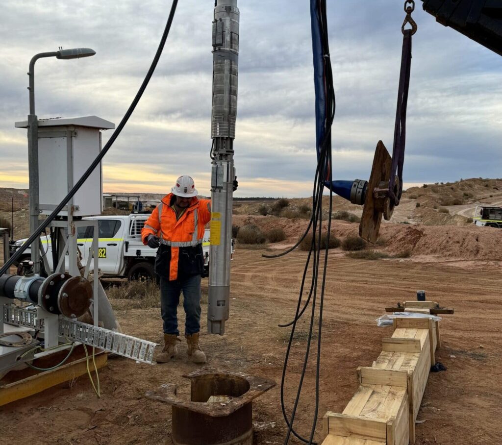 Mine site Bore Pump Installation 2